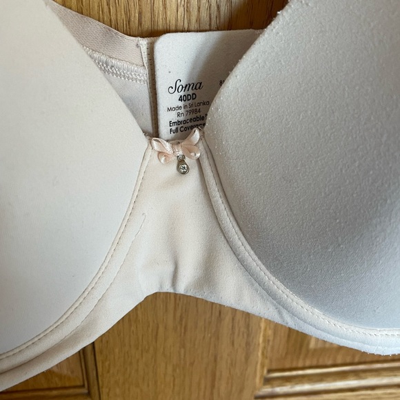 Soma Embraceable Full Coverage Bra 40DD - Picture 3 of 5